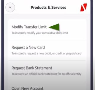 how to increase my uba mobile transfer limit
