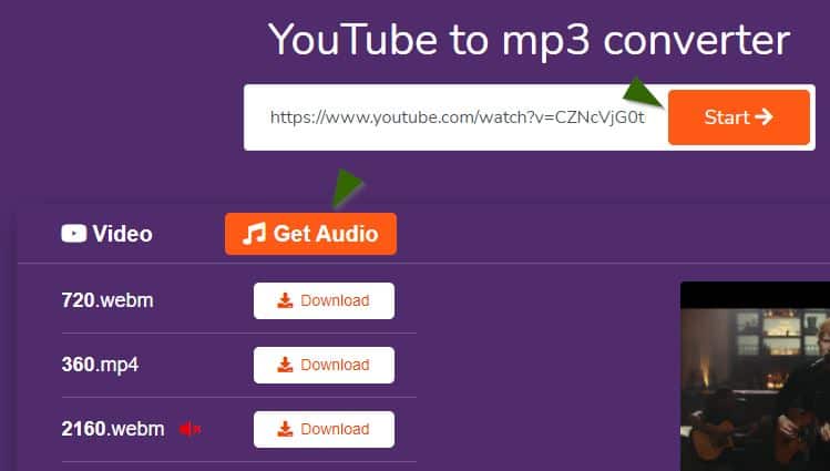 youtube to mp3 free online downloader