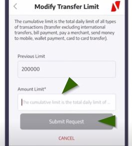 how to increase my uba mobile transfer limit