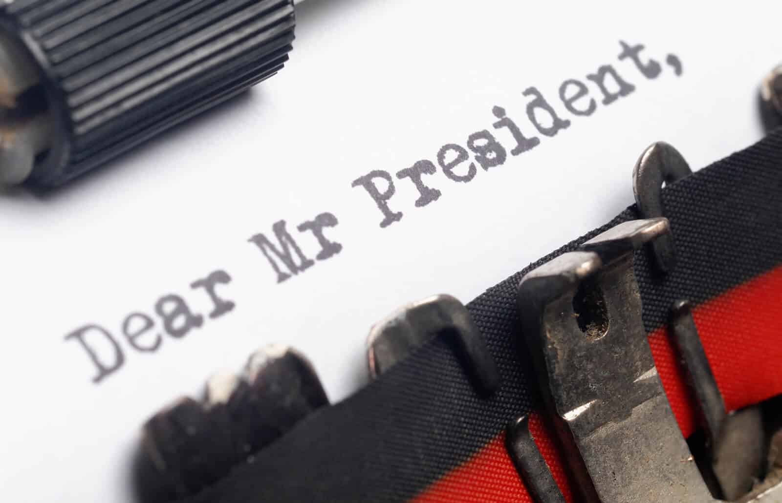 How To Write a Letter To The President