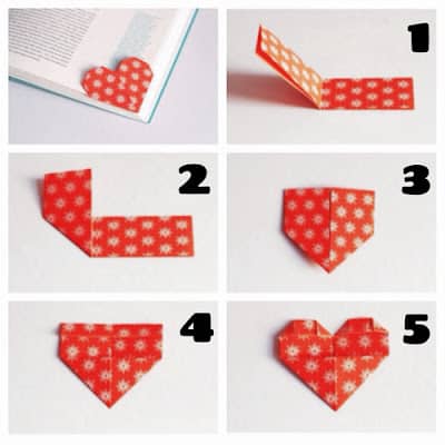 how to make a heart out of a gum wrapper