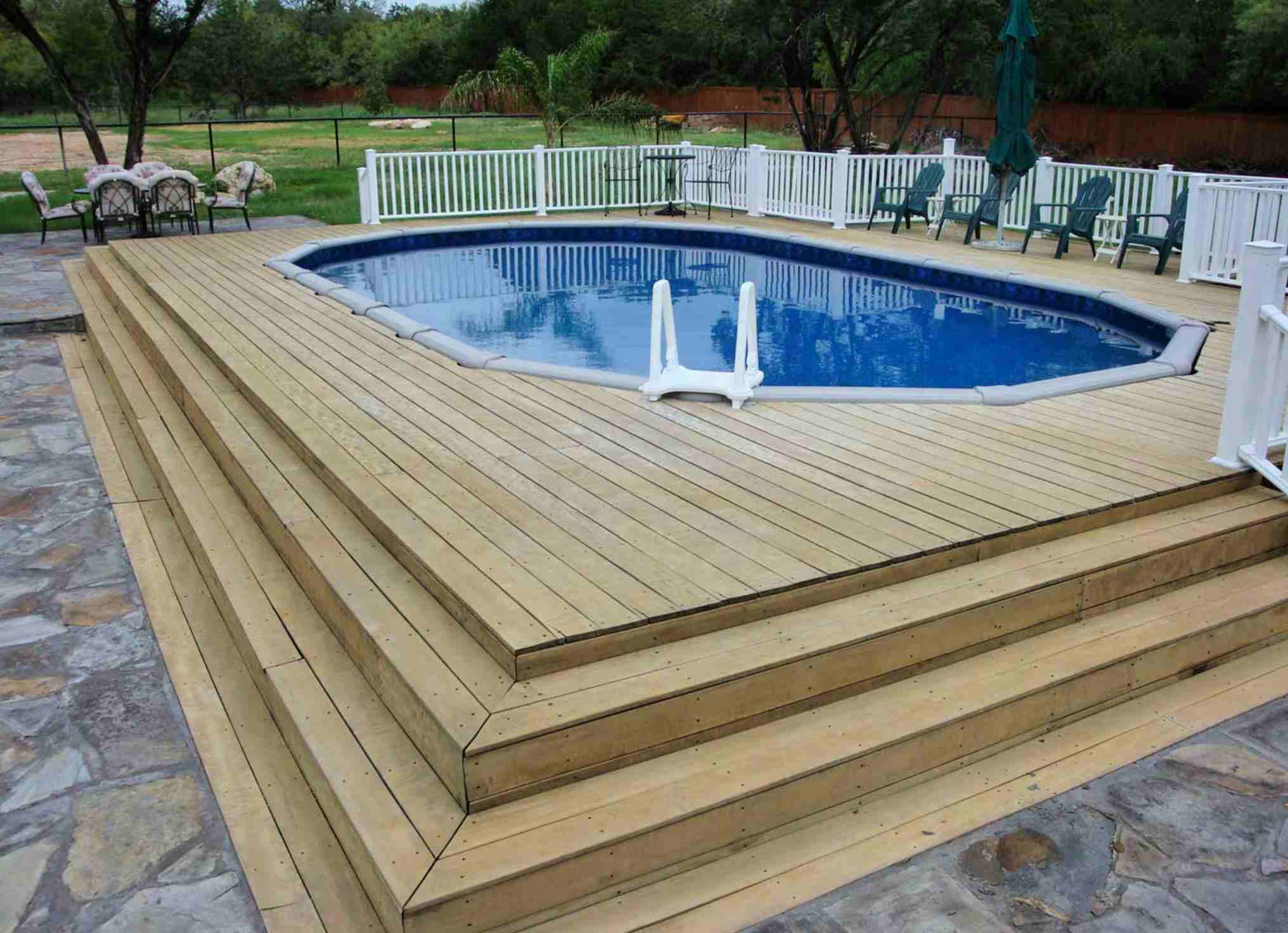 Inexpensive Above Pool Decks