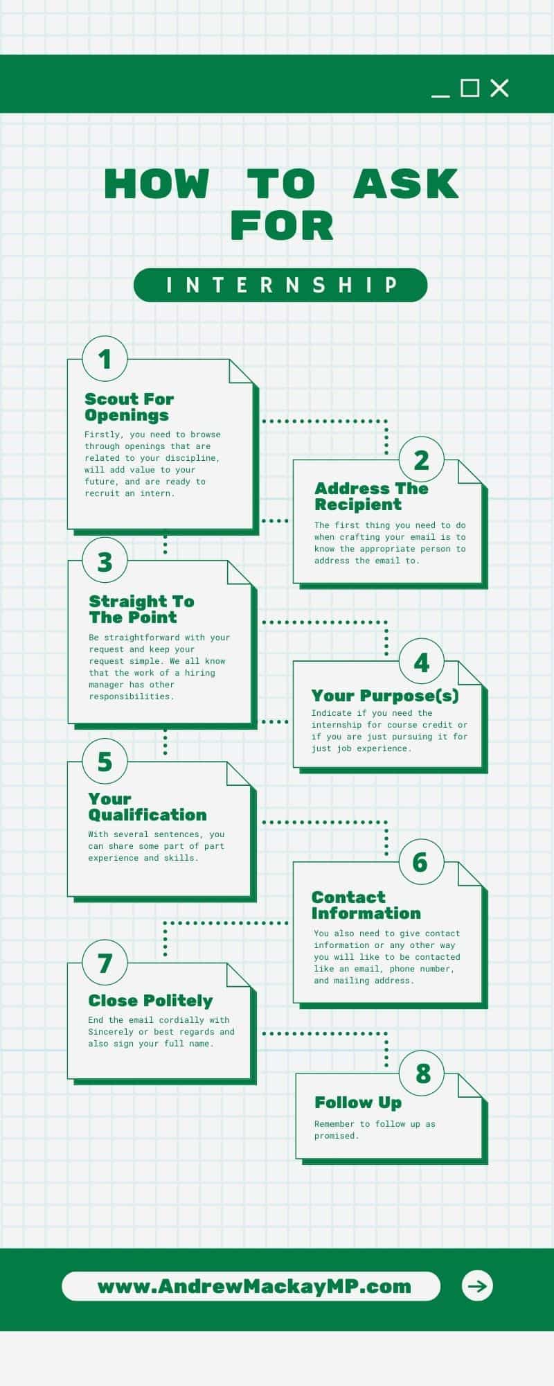 How To Apply For Internship Infographic